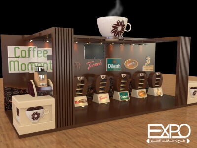 طراحی غرفه در نمایشگاه قهوه و چای تبریز